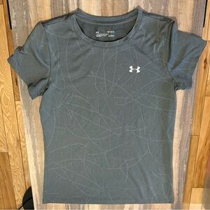 Under Armour Women's Charcoal Short Sleeve performance heat gear shirt